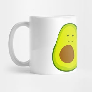 Couple avocado in love . Two avocado halves with heart, St. Valentine's day Mug